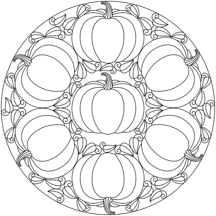 Halloween mandala coloring page for kids | Crafts and Worksheets for