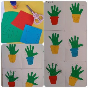 handprint cactus craft