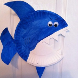paper plate jaws craft