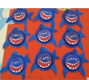 paper plate jaws crafts