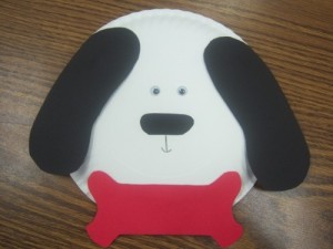 paper plate puppy craft