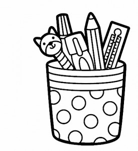 pen holders coloring page