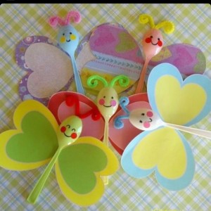 plastic spoon butterfly craft