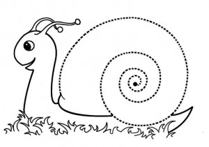snail trace worksheet