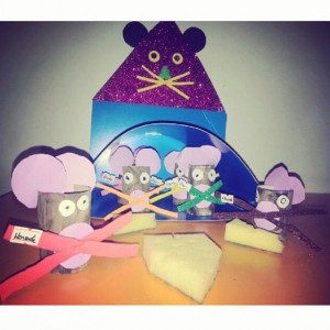toilet paper roll mouse craft