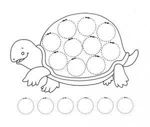 turtle trace worksheet