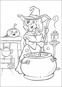 witch coloring page for kids (5)
