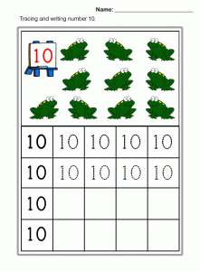 writing-number-10-color