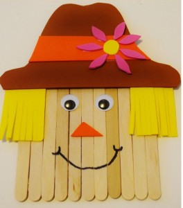 Craft Stick Scarecrow Fall Crafts for Kids