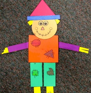 geometry scarecrows craft