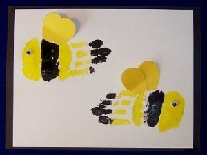 handprint bee craft