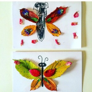 leaf butterfly craft idea