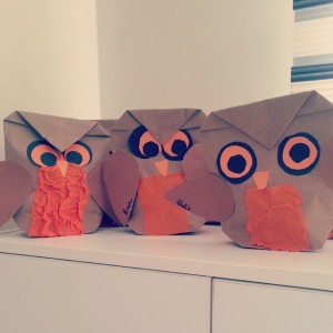 paper bag owl