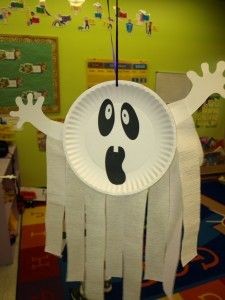 paper plate ghost craft