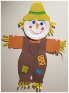 paper plate scarecrow craft idea
