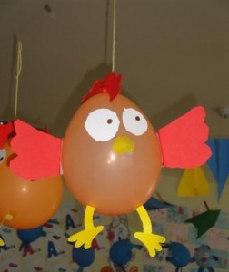 balloon hen craft