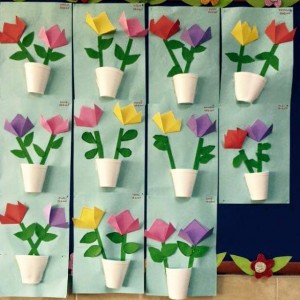 paper cup flower