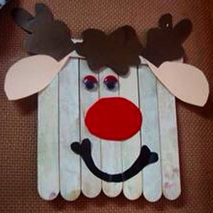 popsicle reindeer craft