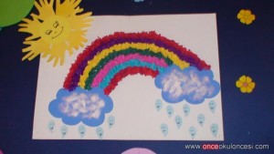 rainbow bulletin board