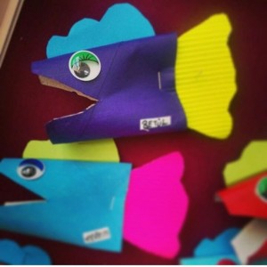 toilet paper roll fish craft