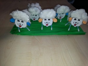 toilet paper roll sheep craft