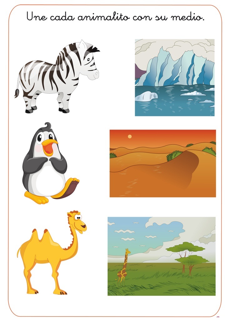 animal habitat worksheet for kids (3) | Crafts and Worksheets for  Preschool,Toddler and Kindergarten