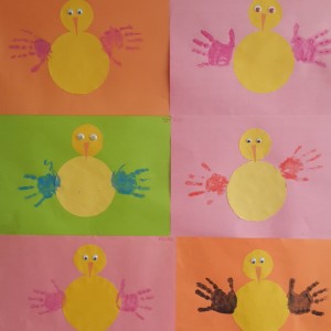 handprint chick craft