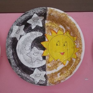 paper plate space craft