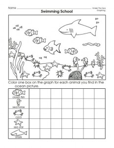 sea animal graph worksheet
