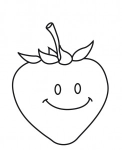 strawberry coloring page (2)