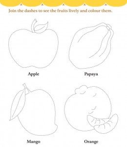 fruits trace line worksheet for kids (3)