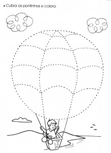hot air balloon trace worksheet