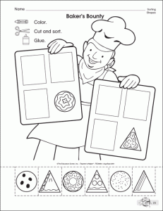 shapes worksheet for kids