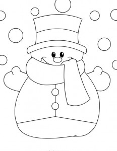 snowman coloring page (1)