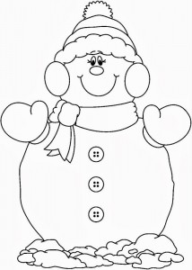 snowman coloring page (2)