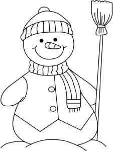 snowman coloring page (3)