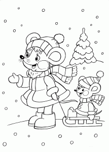 winter season coloring page (1)
