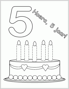 birthday cake number card (2)