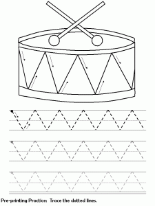 drum worksheet for kids