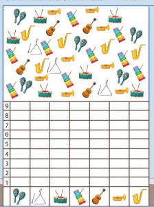 musical instruments number count worksheet for kids (4)
