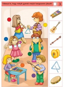 musical instruments worksheet for kids