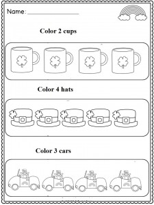 st patrick's day number count worksheet (2)