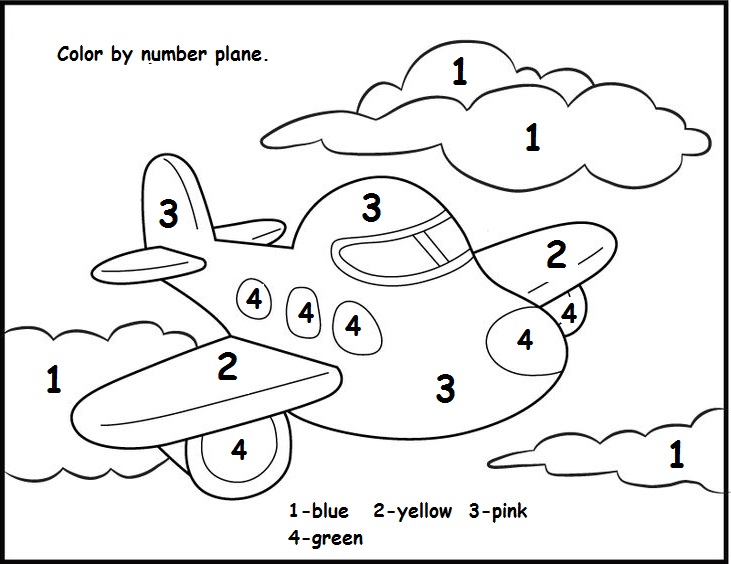 Color By Number Worksheets For Kindergarten 5