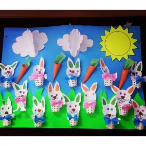 paper cup bunny craft