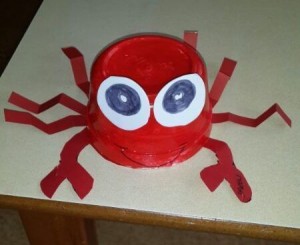 paper cup crab craft