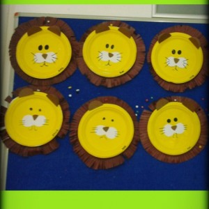 paper plate lion craft  (4)