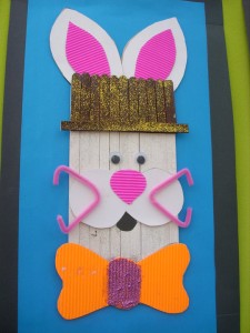 popsicle stick bunny craft