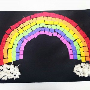rainbow craft idea for kids