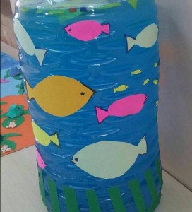 bottle Aquarium craft idea for kids (2)