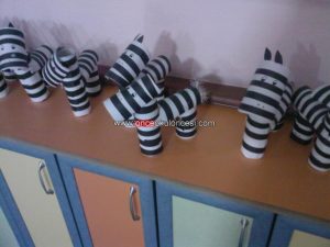 toilet paper roll zebra craft